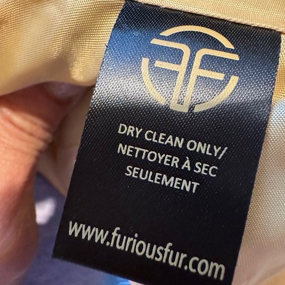 BLACK FRIDAY!!Blue Luxe Faux fur Jacket - Picture 5 of 6